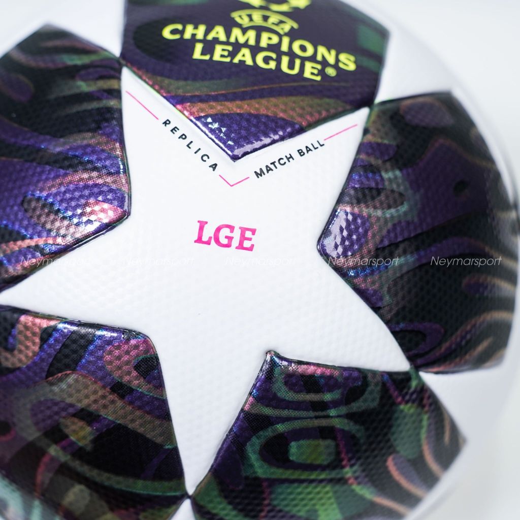 Quả bóng đá adidas Football Champions League Final 2025/26 Puskás Aréna League Box - Purple/White JX9101
