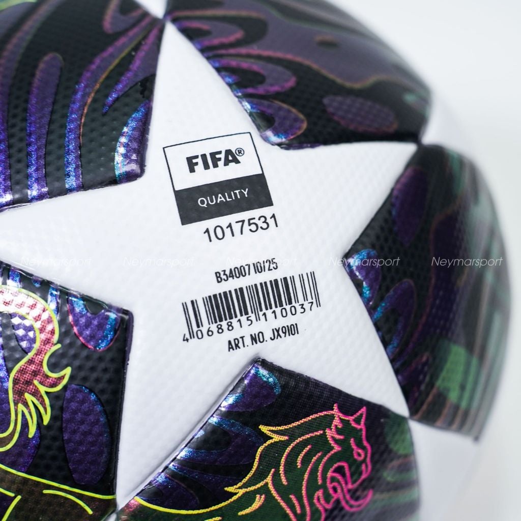 Quả bóng đá adidas Football Champions League Final 2025/26 Puskás Aréna League Box - Purple/White JX9101