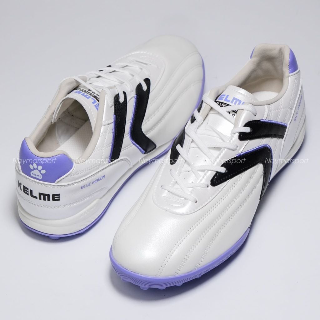 Giày đá bóng cỏ nhân tạo Kelme Blue Ribbon TF - White/Purple 8621ZX1451-118
