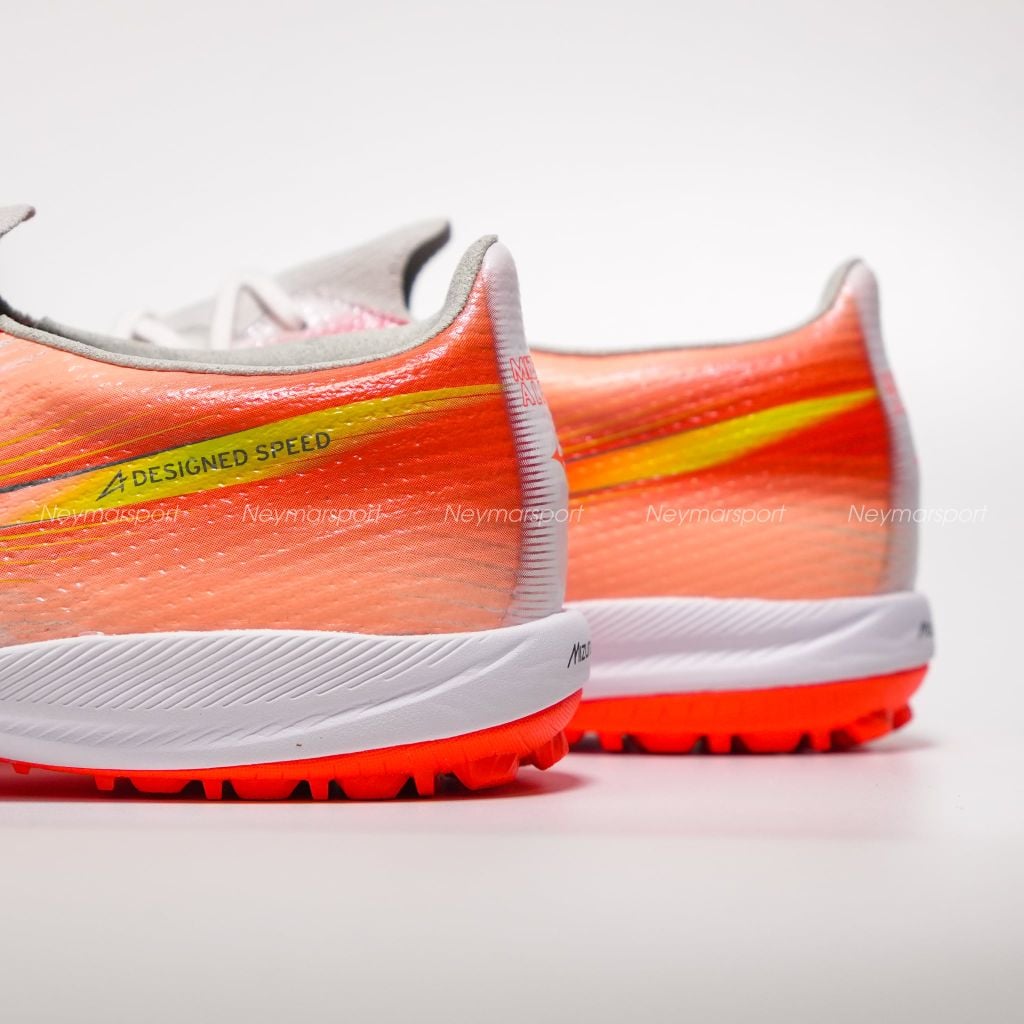 Giày đá bóng cỏ nhân tạo Mizuno Alpha III ELITE TF Prism White - White/Lava Orange/Evening Primrose P1GD266254