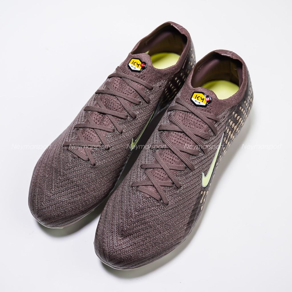 Giày đá bóng cỏ tự nhiên Nike Air Zoom Mercurial Vapor 16 Elite FG Mbappé Personal Edition - Plum Eclipse/Metallic Silver FQ8683-200