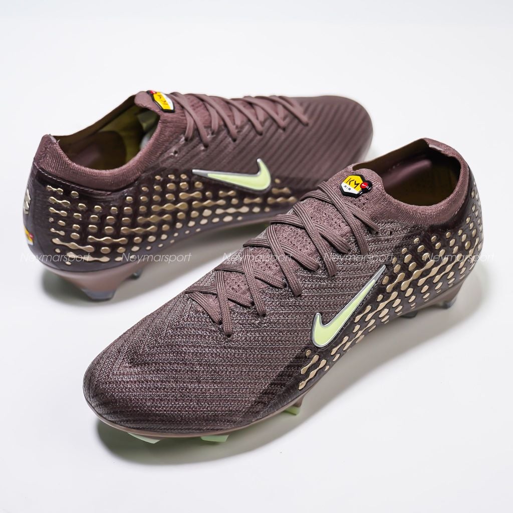 Giày đá bóng cỏ tự nhiên Nike Air Zoom Mercurial Vapor 16 Elite FG Mbappé Personal Edition - Plum Eclipse/Metallic Silver FQ8683-200