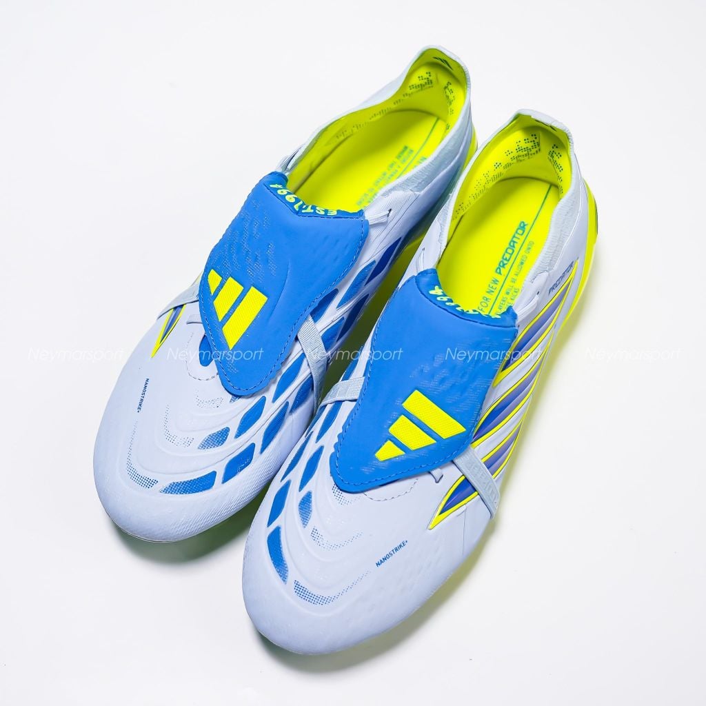 Giày đá bóng cỏ tự nhiên Adidas Predator Elite Fold-over Tongue FG Ice Cold Precision - Crystal Sky/ Ray Blue JS0378