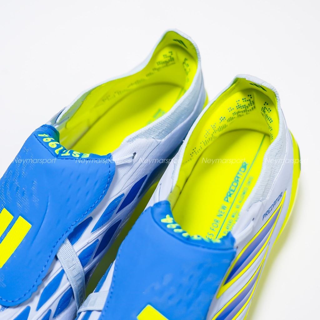 Giày đá bóng cỏ tự nhiên Adidas Predator Elite Fold-over Tongue FG Ice Cold Precision - Crystal Sky/ Ray Blue JS0378