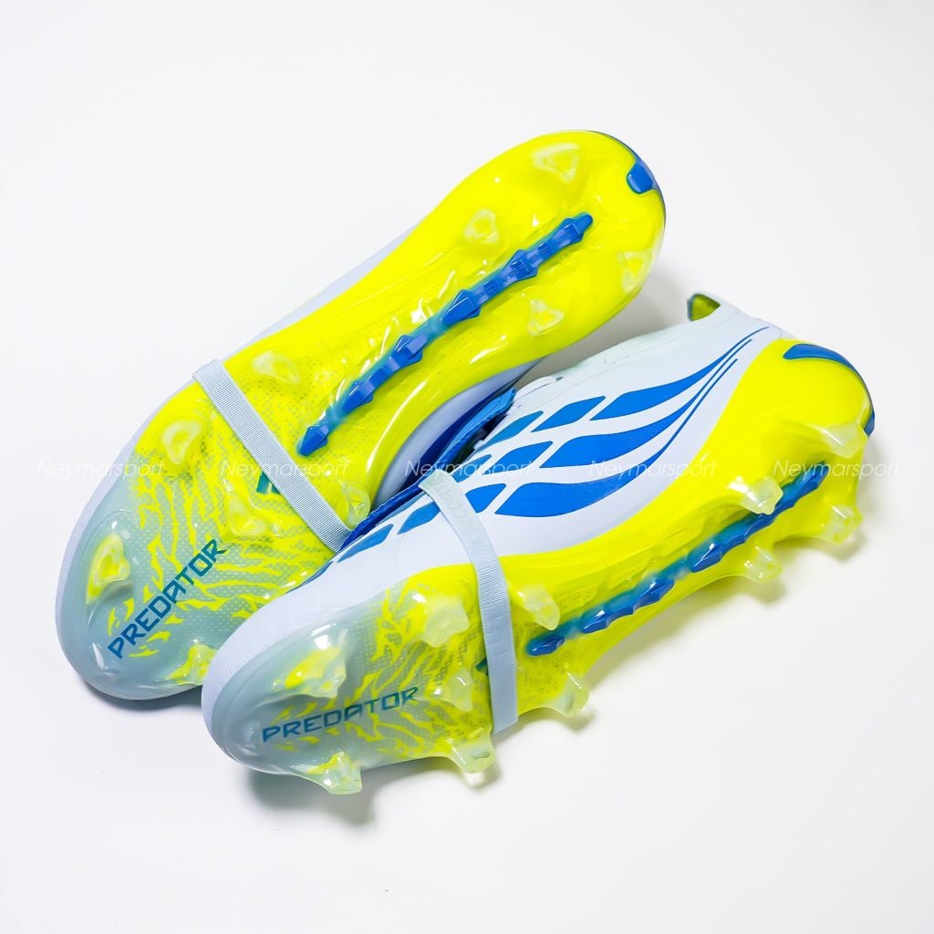 Giày đá bóng cỏ tự nhiên Adidas Predator Elite Fold-over Tongue FG Ice Cold Precision - Crystal Sky/ Ray Blue JS0378