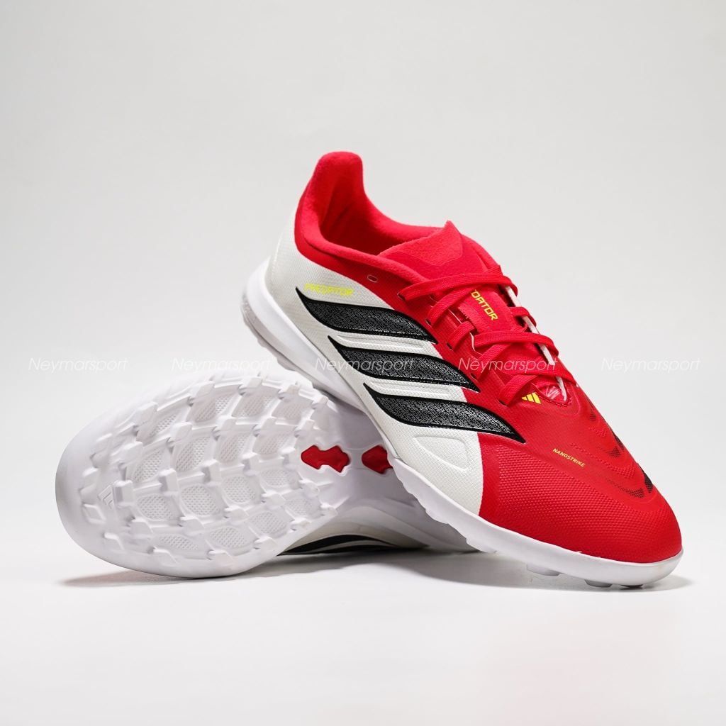 Giày đá bóng cỏ nhân tạo adidas Predator League TF Born For Goals - Lucid Red/Core Black/Footwear White Kids JR7912