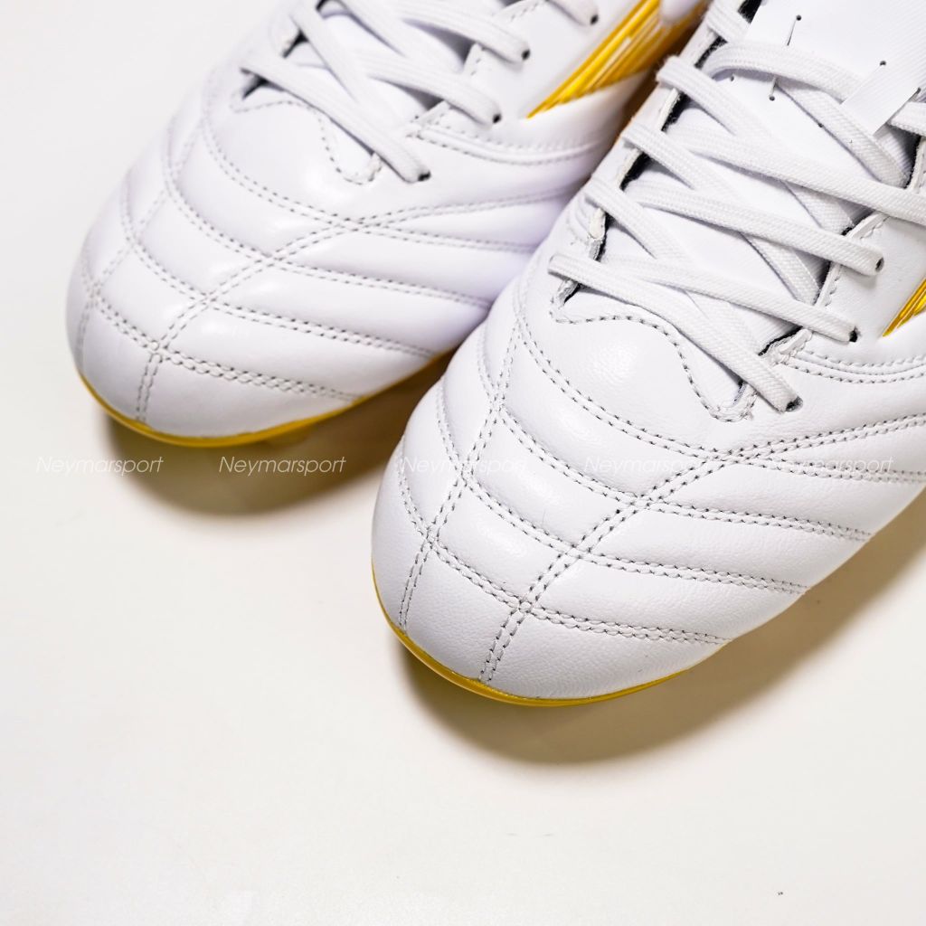 Giày đá bóng cỏ tự nhiên Mizuno Morelia Neo IV Pro FG - White Gold P1GA263450