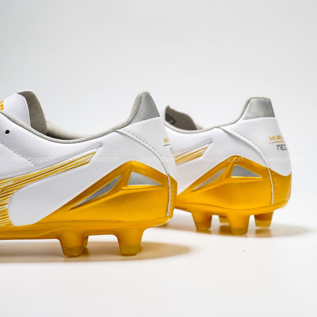 Giày đá bóng cỏ tự nhiên Mizuno Morelia Neo IV Pro FG - White Gold P1GA263450