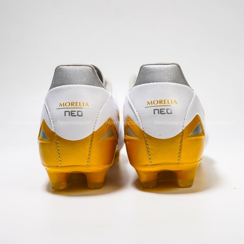 Giày đá bóng cỏ tự nhiên Mizuno Morelia Neo IV Pro FG - White Gold P1GA263450