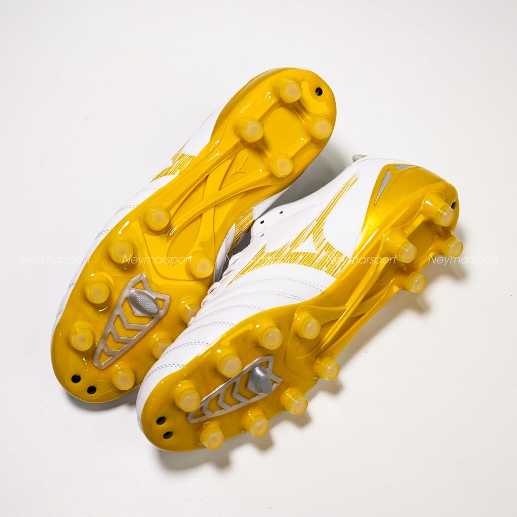 Giày đá bóng cỏ tự nhiên Mizuno Morelia Neo IV Pro FG - White Gold P1GA263450