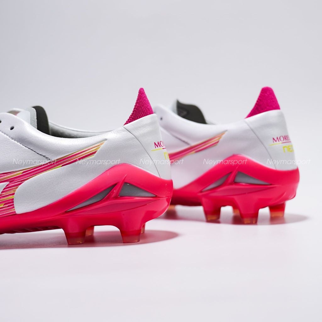 Giày đá bóng cỏ tự nhiên Mizuno Morelia Neo IV Elite FG Blazing Flair - White/Fuchsia Purple P1GA263264