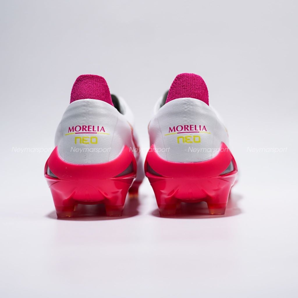 Giày đá bóng cỏ tự nhiên Mizuno Morelia Neo IV Elite FG Blazing Flair - White/Fuchsia Purple P1GA263264