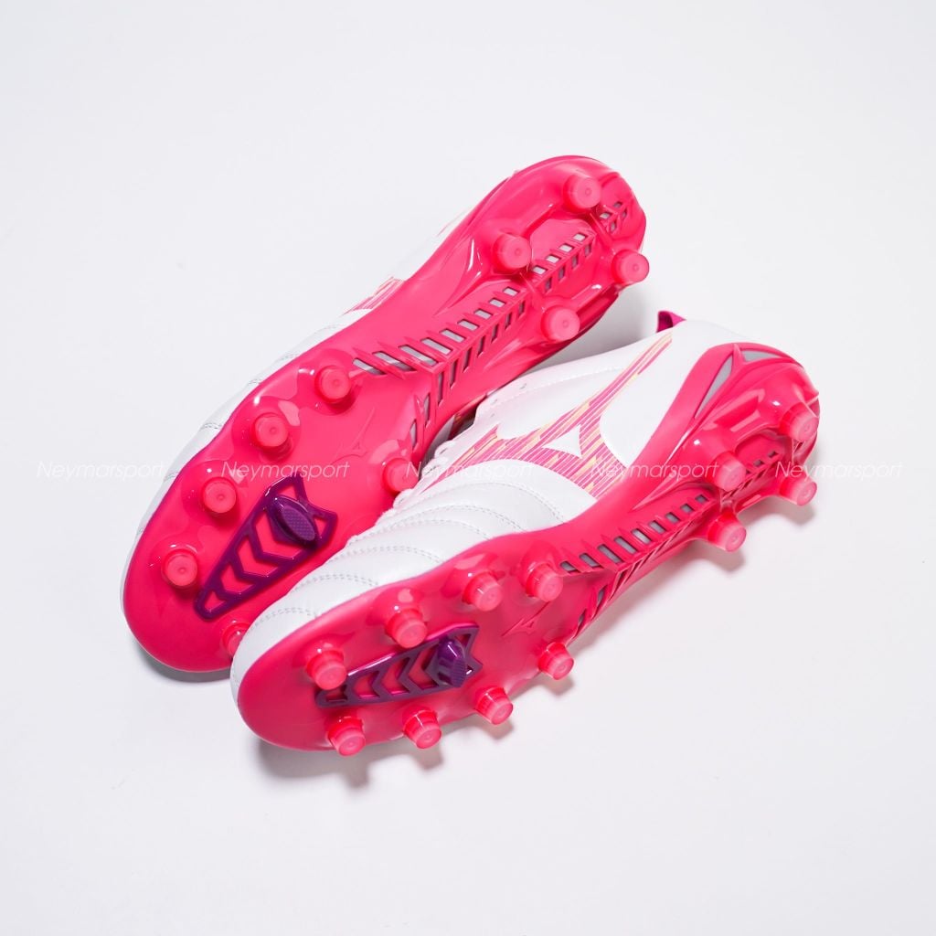 Giày đá bóng cỏ tự nhiên Mizuno Morelia Neo IV Elite FG Blazing Flair - White/Fuchsia Purple P1GA263264