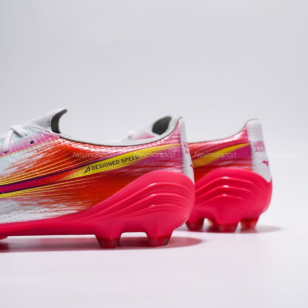 Giày đá bóng cỏ tự nhiên Mizuno Alpha III Elite FG Blazing Flair - White/Fuchsia Purple P1GA266264