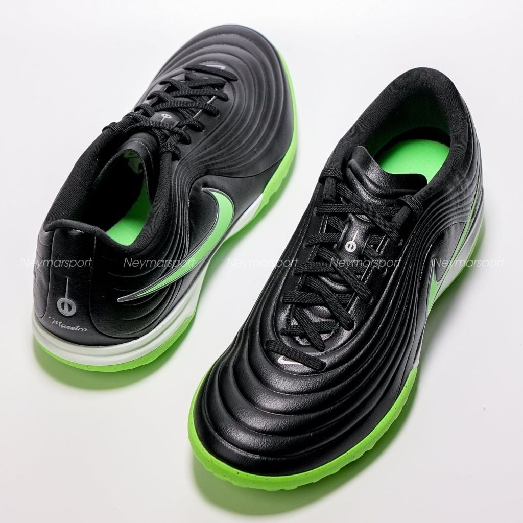 Giày đá bóng cỏ nhân tạo Nike Tiempo Maestro Academy TF Shadow - Black/Illusion Green IB4484-001