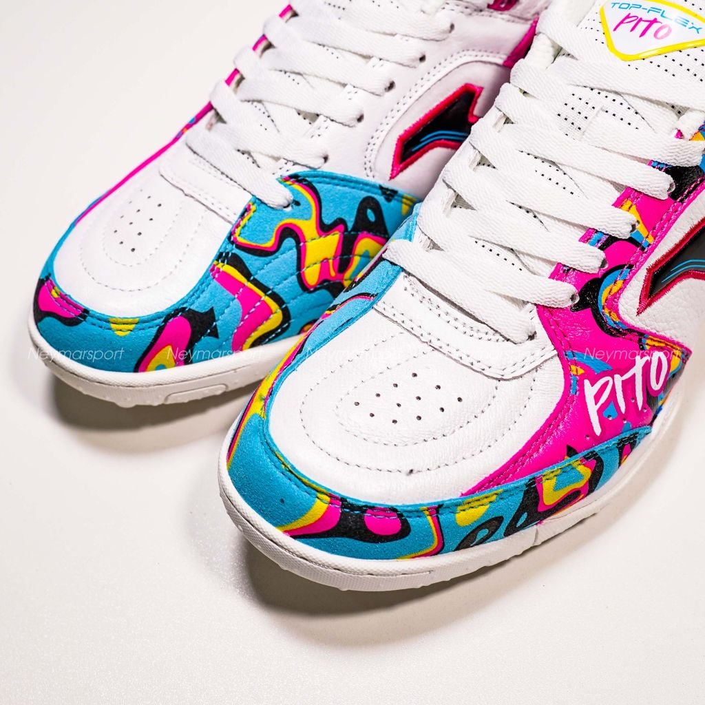 Giày đá bóng cỏ nhân tạo Joma Top Flex Pito 2462 Limited Edition TF - White Coral/Multicolor TOPW2462TF