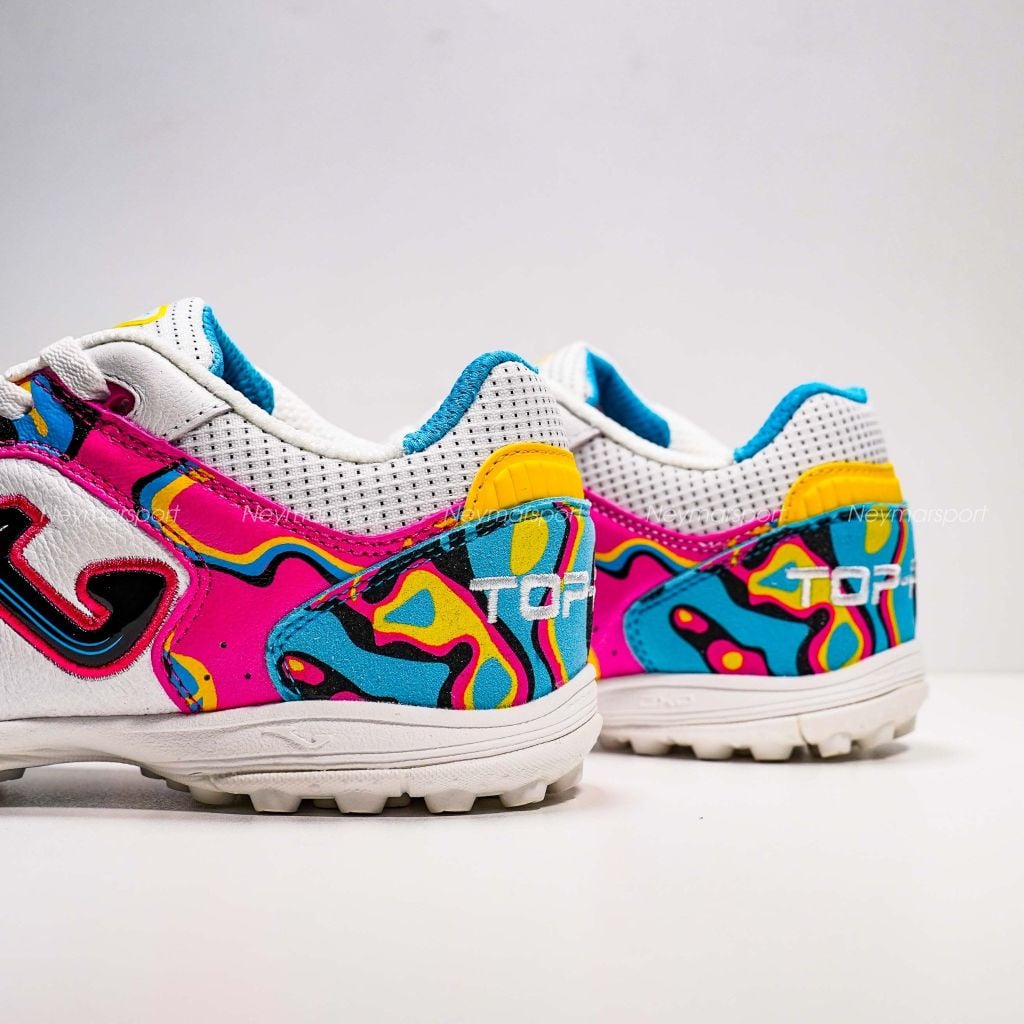 Giày đá bóng cỏ nhân tạo Joma Top Flex Pito 2462 Limited Edition TF - White Coral/Multicolor TOPW2462TF