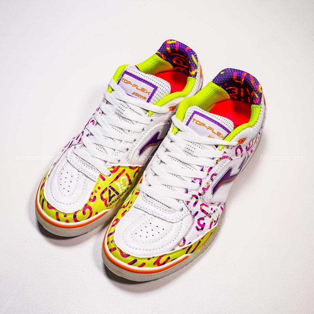 Giày đá bóng Futsal Joma Top Flex Amandinha 2572 Limited Edition IN -White TOPW2572IN