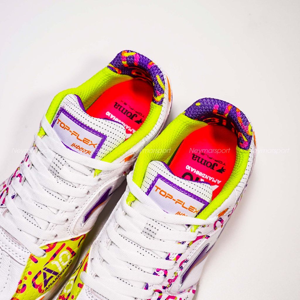 Giày đá bóng Futsal Joma Top Flex Amandinha 2572 Limited Edition IN -White TOPW2572IN