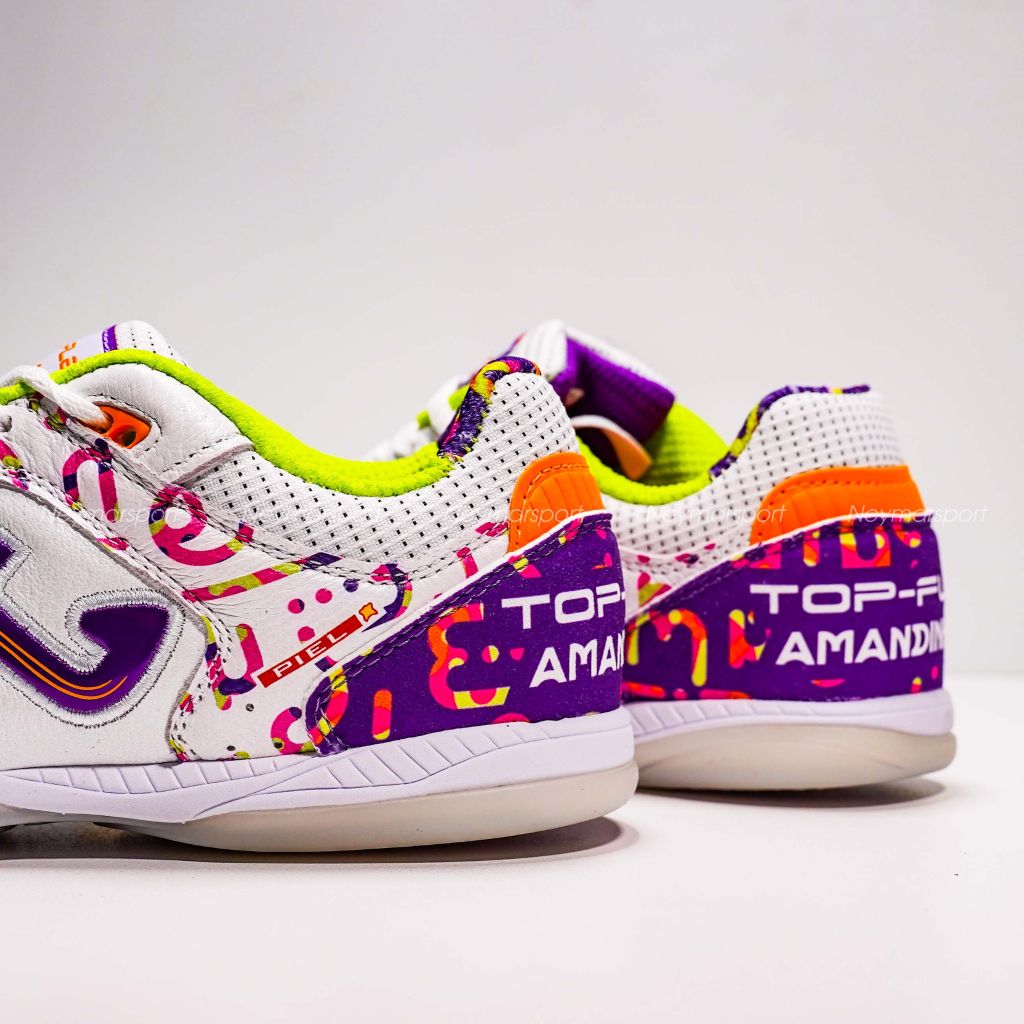 Giày đá bóng Futsal Joma Top Flex Amandinha 2572 Limited Edition IN -White TOPW2572IN
