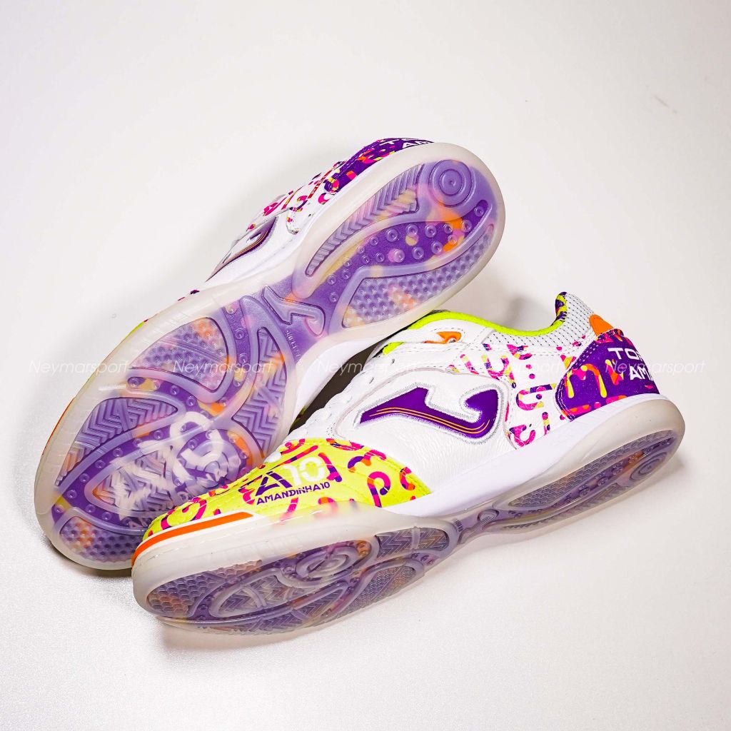 Giày đá bóng Futsal Joma Top Flex Amandinha 2572 Limited Edition IN -White TOPW2572IN