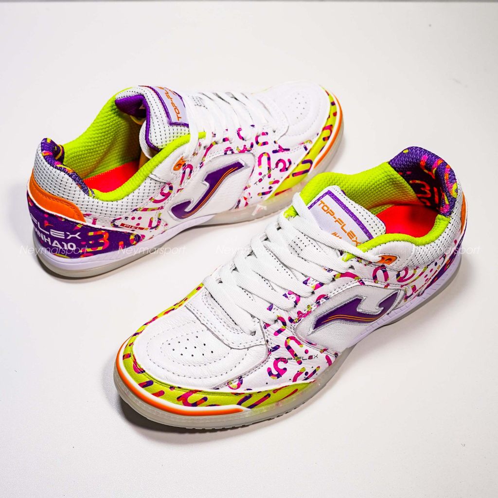 Giày đá bóng Futsal Joma Top Flex Amandinha 2572 Limited Edition IN -White TOPW2572IN