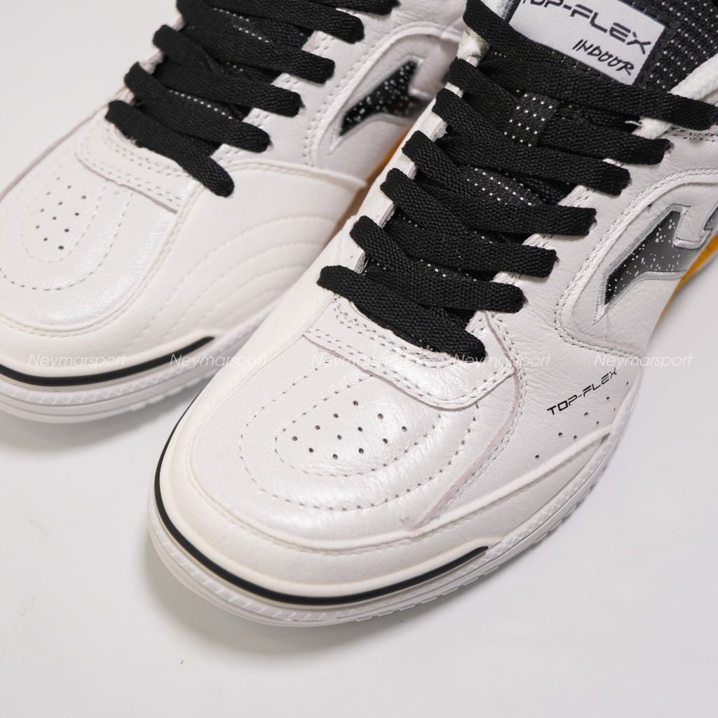 Giày đá bóng Futsal Joma Top Flex 2602 IN - White/Black/Orange TOPS2632IN