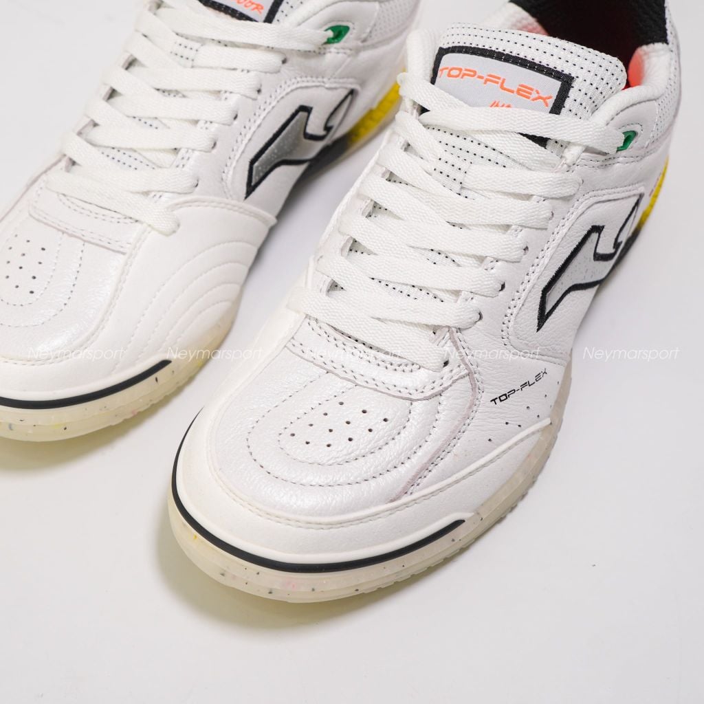 Giày đá bóng Futsal Joma Top Flex 2602 IN - White/Black TOPS2602IN