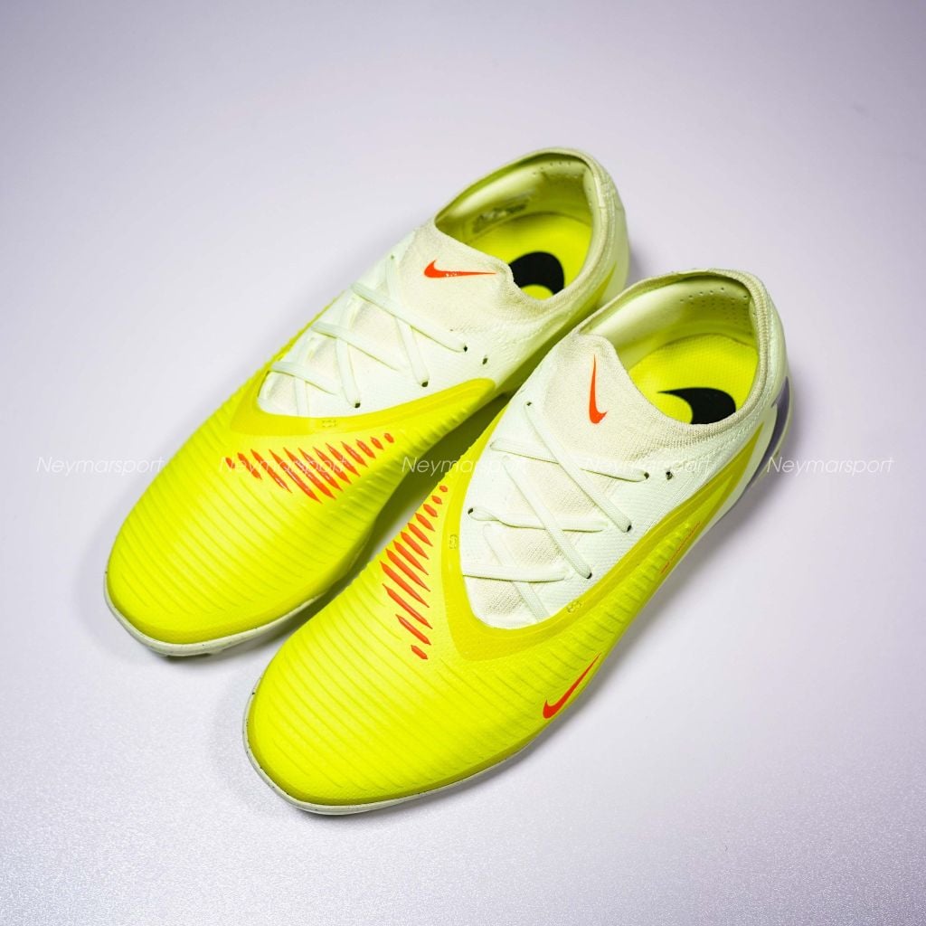 Giày đá bóng cỏ nhân tạo Nike React Phantom 6 Pro Low TF Max Voltage - Limelight/Black/Hyper Crimson HJ4123-800