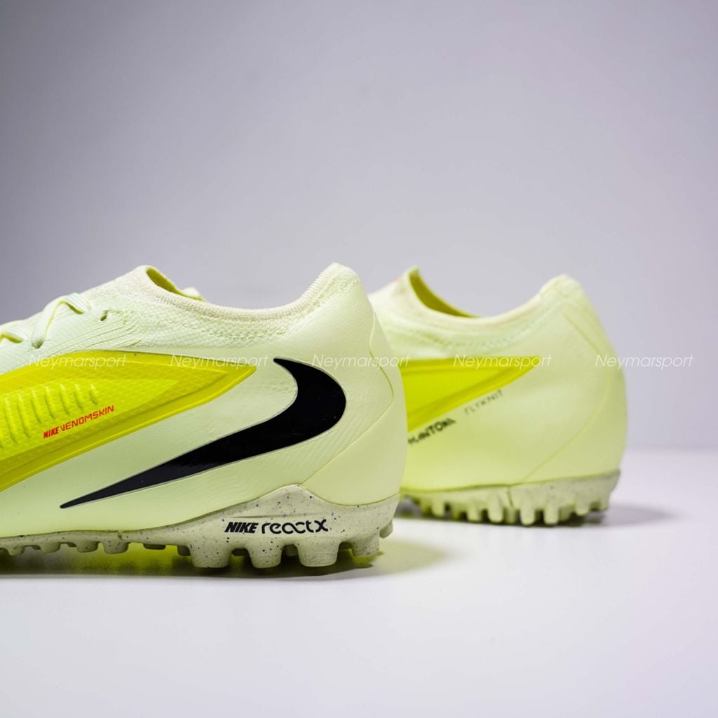 Giày đá bóng cỏ nhân tạo Nike React Phantom 6 Pro Low TF Max Voltage - Limelight/Black/Hyper Crimson HJ4123-800
