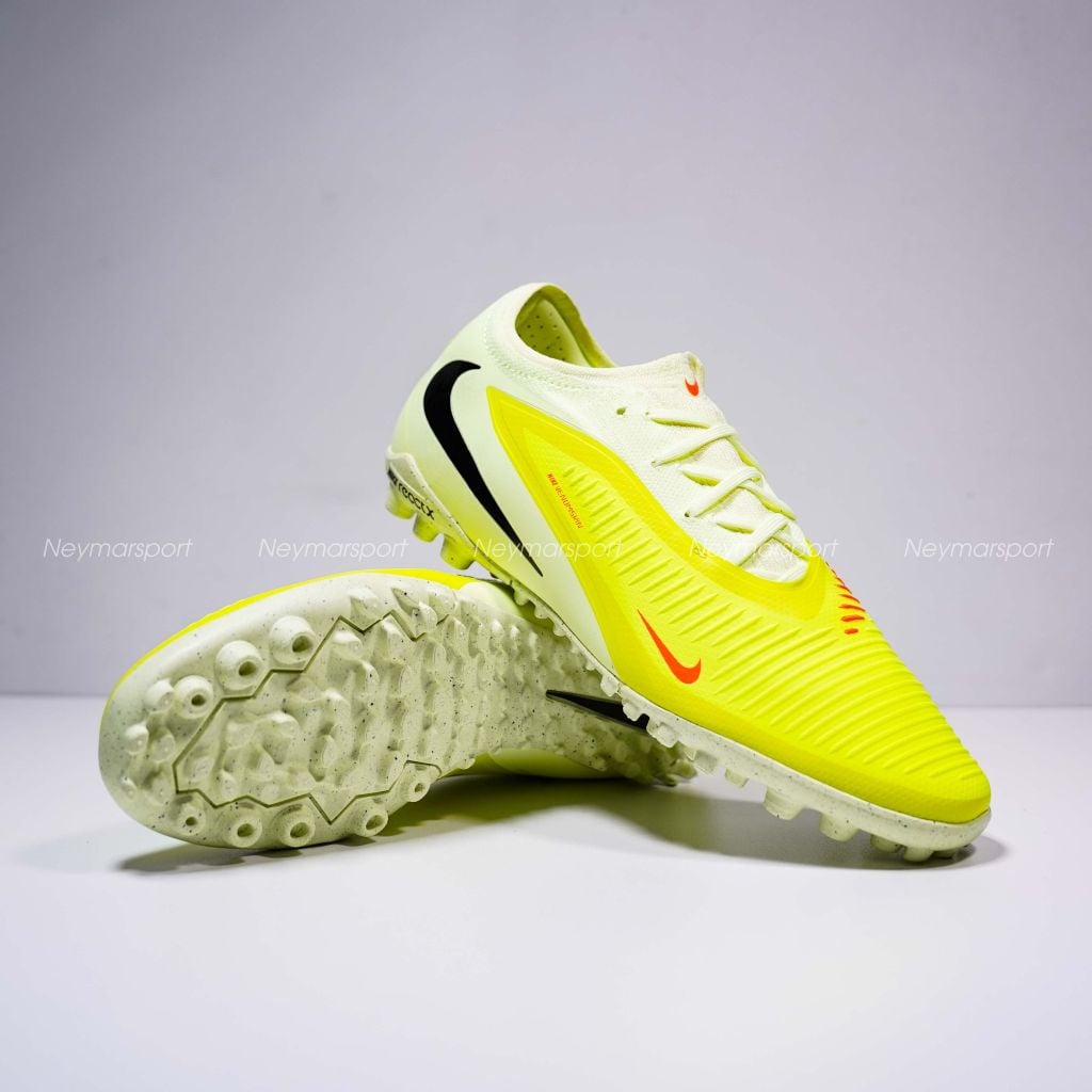 Giày đá bóng cỏ nhân tạo Nike React Phantom 6 Pro Low TF Max Voltage - Limelight/Black/Hyper Crimson HJ4123-800