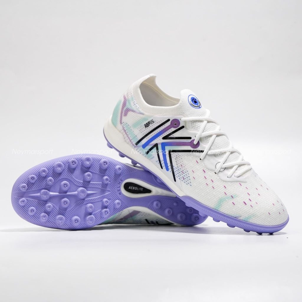 Giày đá bóng cỏ nhân tạo Kelme 5.0 TF - White/Multi Color 9521ZX1324-176