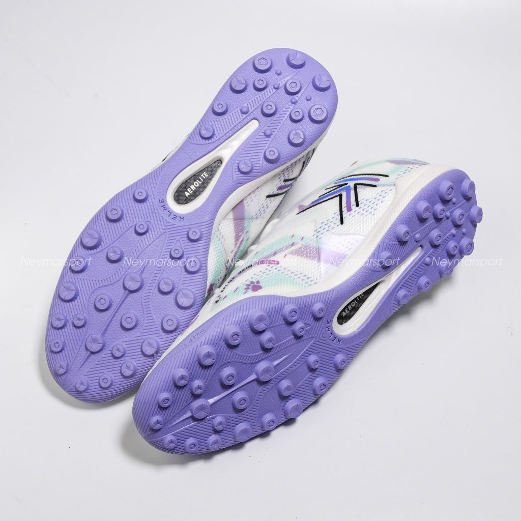 Giày đá bóng cỏ nhân tạo Kelme 5.0 TF - White/Multi Color 9521ZX1324-176