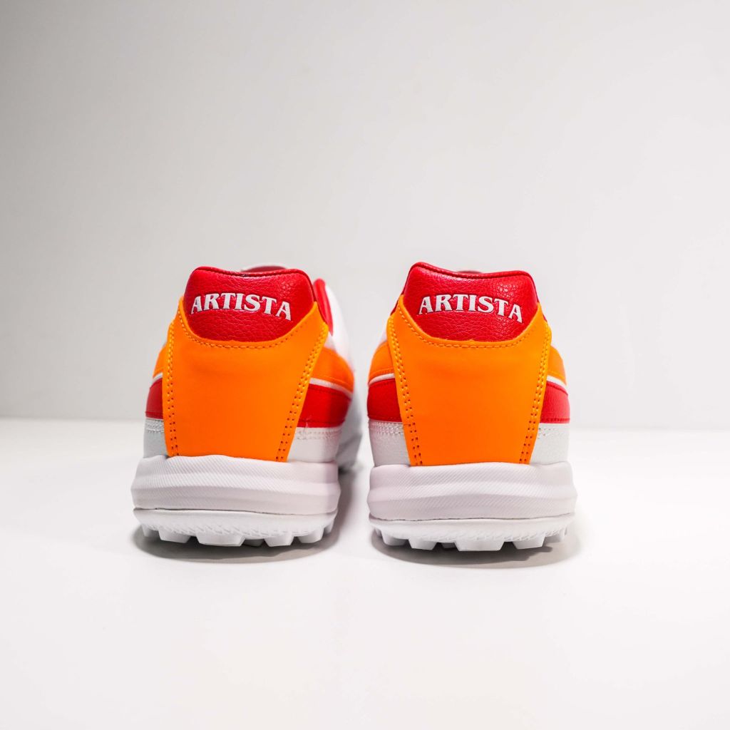 Giày đá bóng cỏ nhân tạo Kamito Artista Pro TF - White/Red/Orange KMTF240355