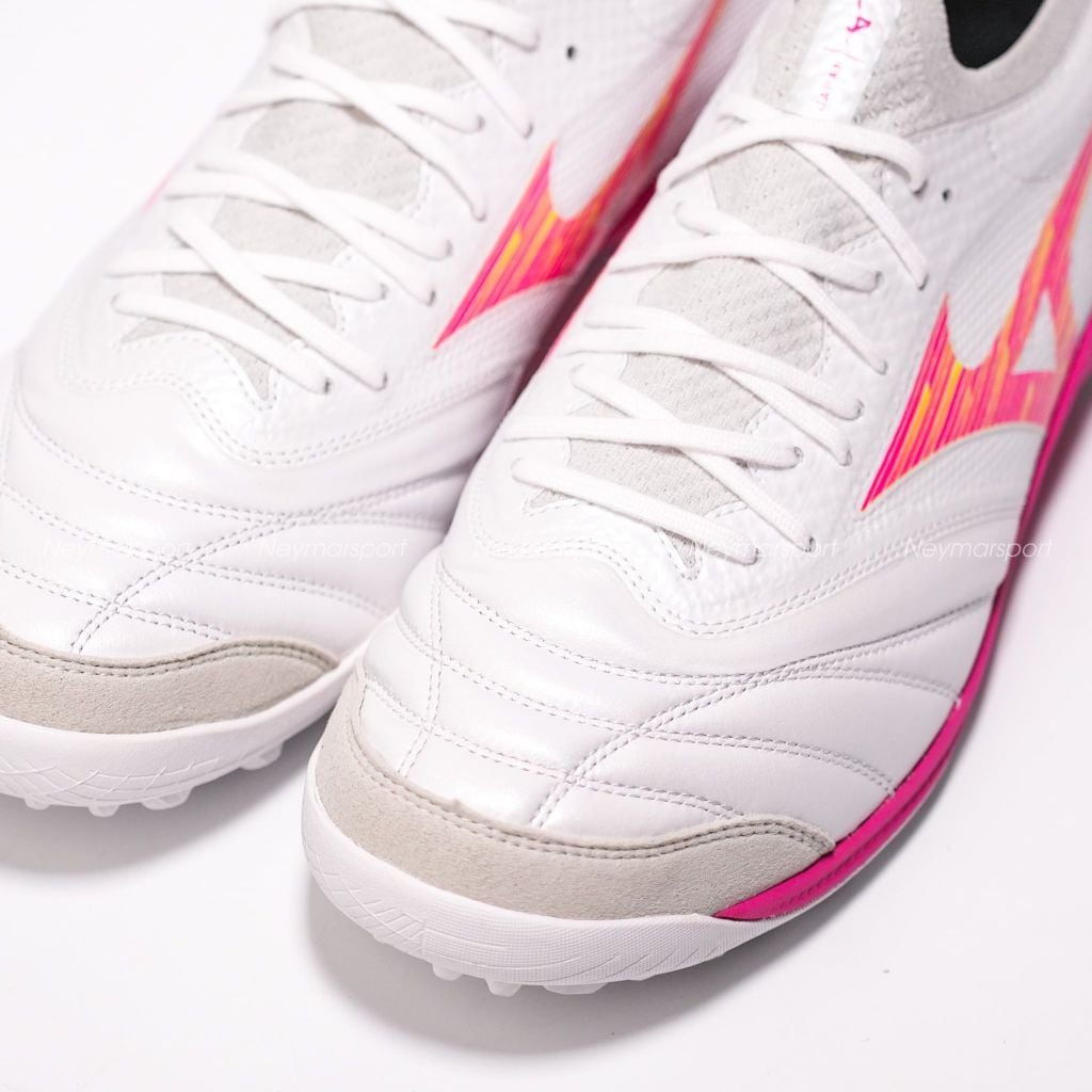 Giày đá bóng cỏ nhân tạo Mizuno Morelia Sala Beta Japan TF Blazing Flair - White/Fuchsia Purple Q1GB264064