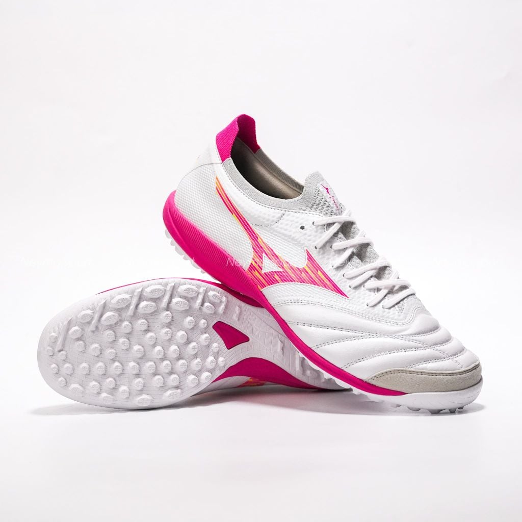 Giày đá bóng cỏ nhân tạo Mizuno Morelia Sala Beta Japan TF Blazing Flair - White/Fuchsia Purple Q1GB264064