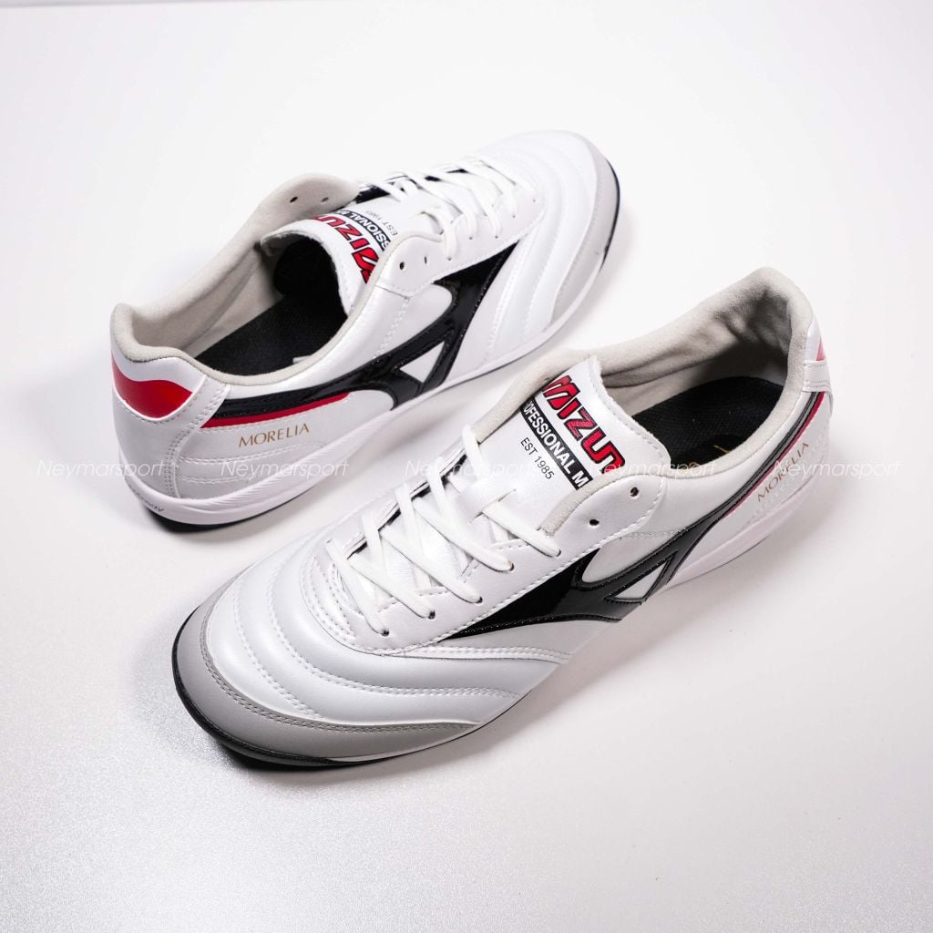 Giày đá bóng cỏ nhân tạo Mizuno Morelia Sala Pro AS TF Black/White/Red Q1GB251309