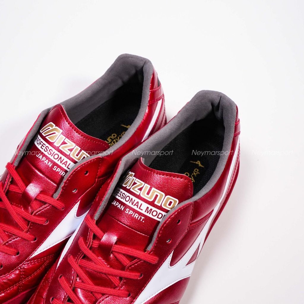 Giày đá bóng cỏ nhân tạo Mizuno Morelia Sala Made in Japan AS TF Red Ruby - Red/White Q1GB250260