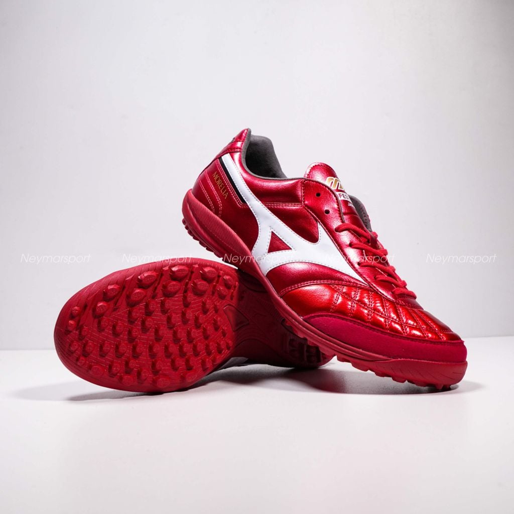 Giày đá bóng cỏ nhân tạo Mizuno Morelia Sala Made in Japan AS TF Red Ruby - Red/White Q1GB250260