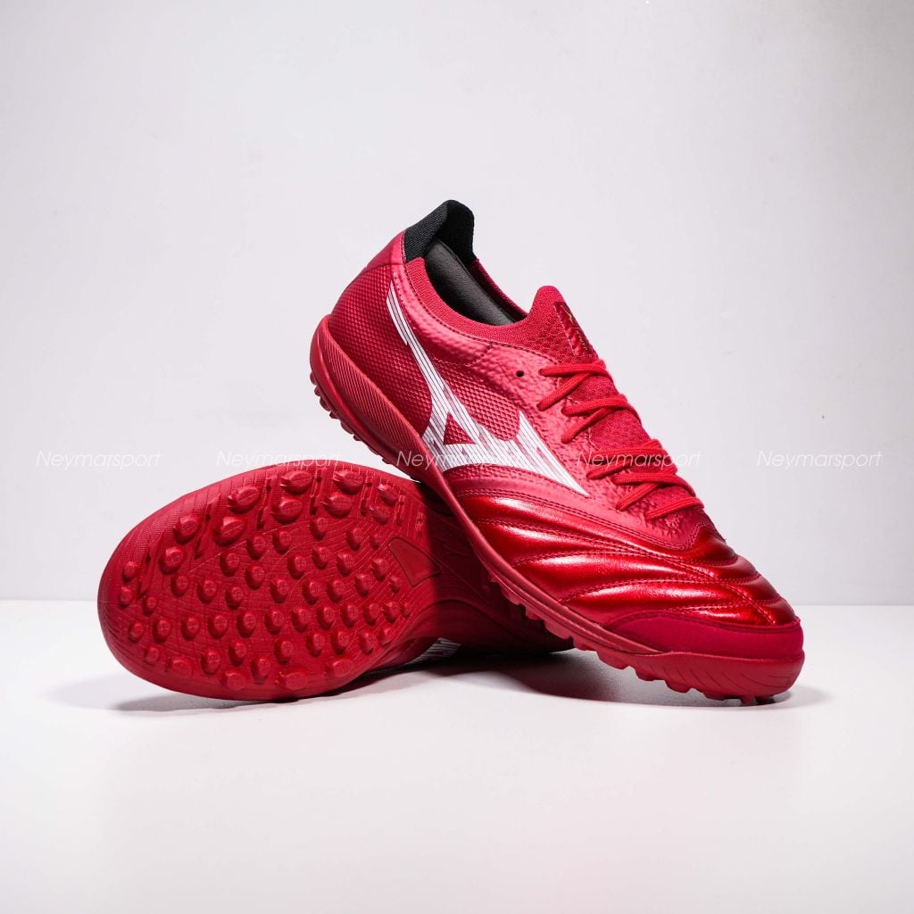 Giày đá bóng cỏ nhân tạo Mizuno Morelia Neo Sala Beta Made in Japan TF Red Ruby - Red/White Q1GB254060