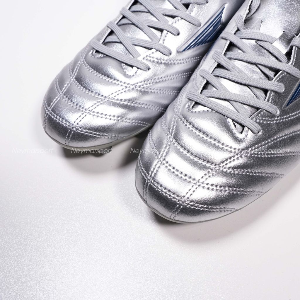 Giày đá bóng cỏ tự nhiên Mizuno Monarcida Neo III Pro FG Platinum Silver - Galaxy Silver/Cool Gray P1GA252204