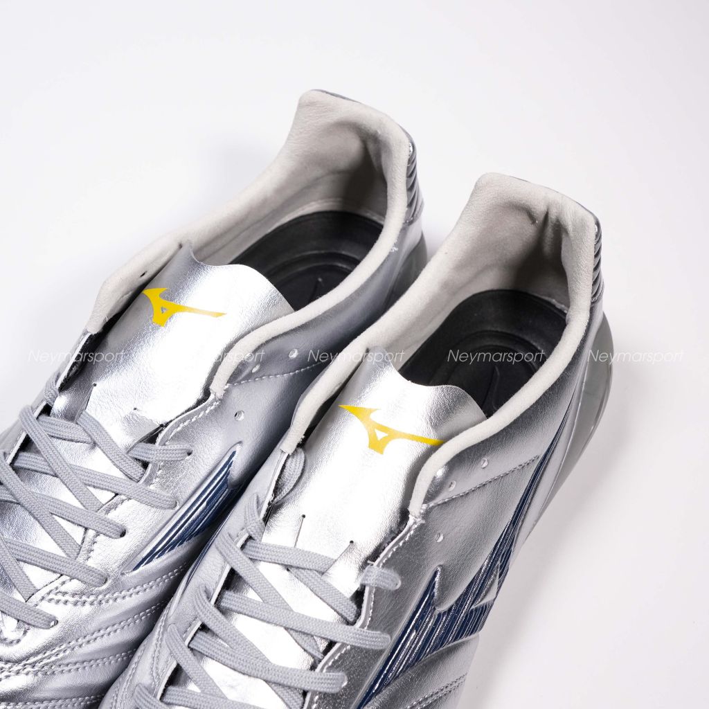 Giày đá bóng cỏ tự nhiên Mizuno Monarcida Neo III Pro FG Platinum Silver - Galaxy Silver/Cool Gray P1GA252204