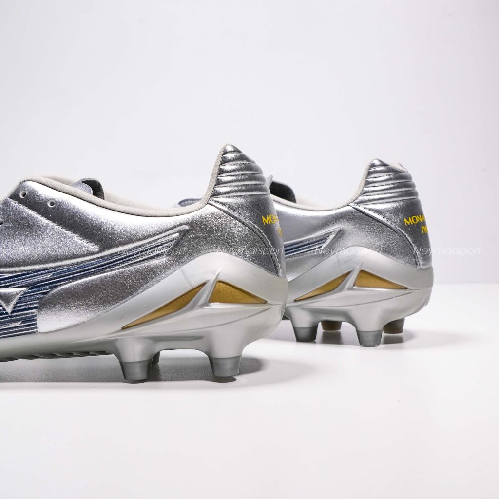 Giày đá bóng cỏ tự nhiên Mizuno Monarcida Neo III Pro FG Platinum Silver - Galaxy Silver/Cool Gray P1GA252204