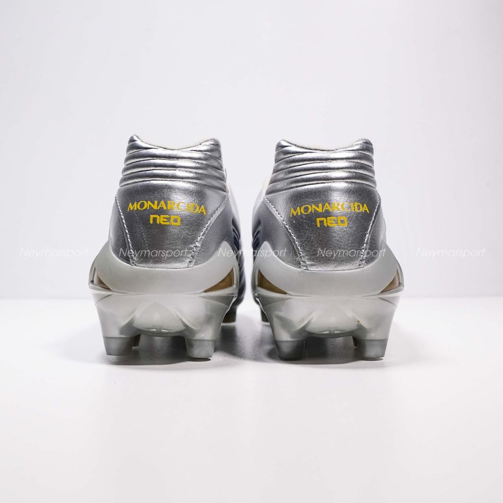 Giày đá bóng cỏ tự nhiên Mizuno Monarcida Neo III Pro FG Platinum Silver - Galaxy Silver/Cool Gray P1GA252204
