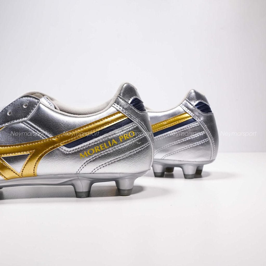 Giày đá bóng cỏ tự nhiên Mizuno Morelia II Pro FG Platinum Silver - Galaxy Silver/Cool Gray P1GA251304