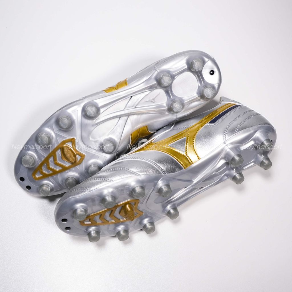 Giày đá bóng cỏ tự nhiên Mizuno Morelia II Pro FG Platinum Silver - Galaxy Silver/Cool Gray P1GA251304