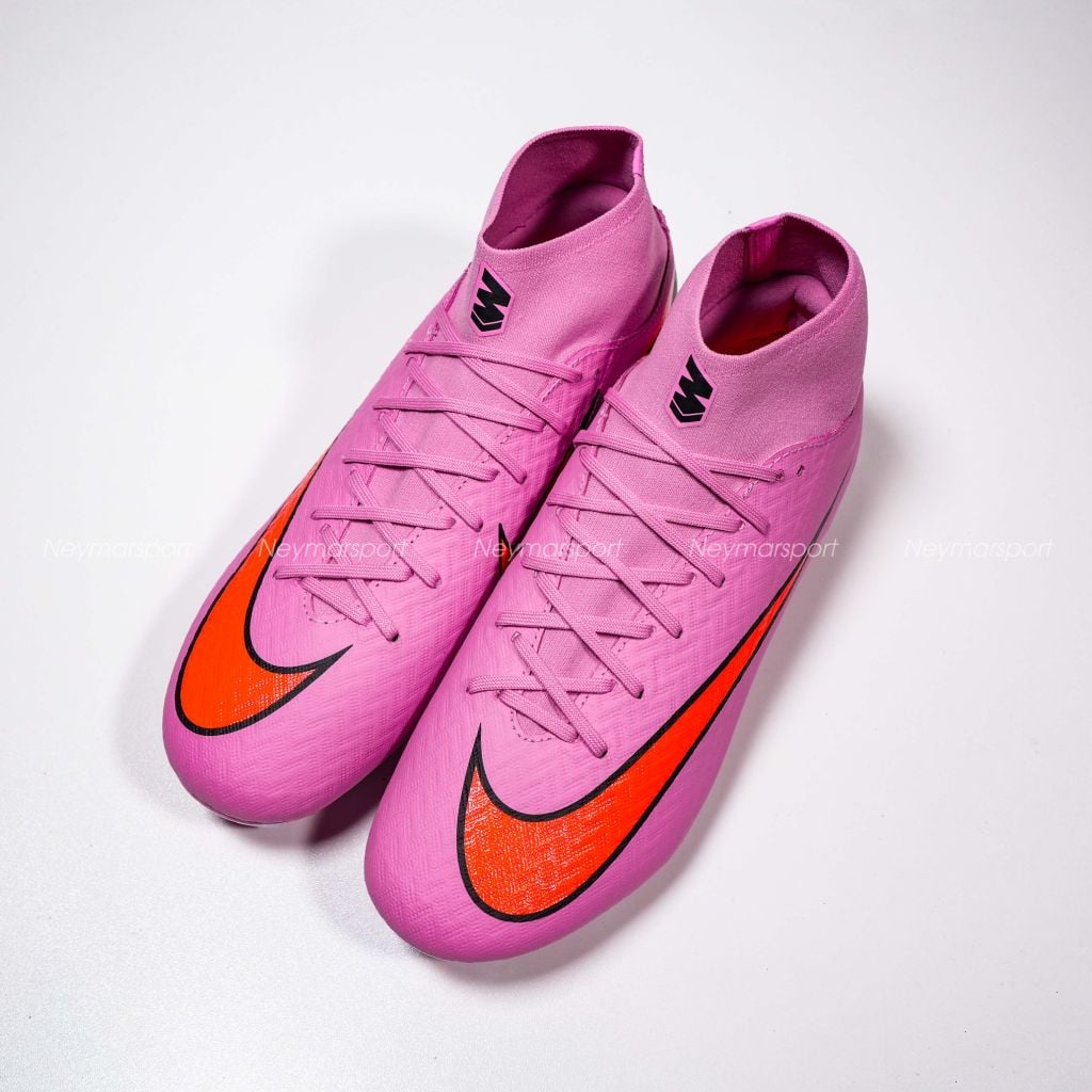 Giày đá bóng cỏ tự nhiên Nike Air Zoom Mercurial Superfly 10 Academy MG Scary Good - Magic Flamingo/Black/Total Crimson FQ1456-600
