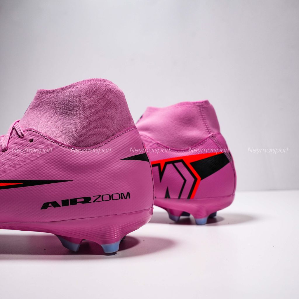 Giày đá bóng cỏ tự nhiên Nike Air Zoom Mercurial Superfly 10 Academy MG Scary Good - Magic Flamingo/Black/Total Crimson FQ1456-600