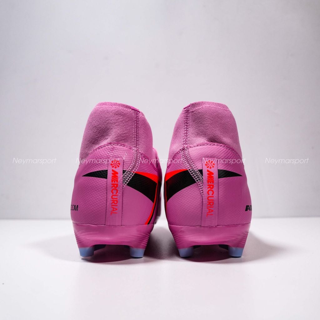 Giày đá bóng cỏ tự nhiên Nike Air Zoom Mercurial Superfly 10 Academy MG Scary Good - Magic Flamingo/Black/Total Crimson FQ1456-600