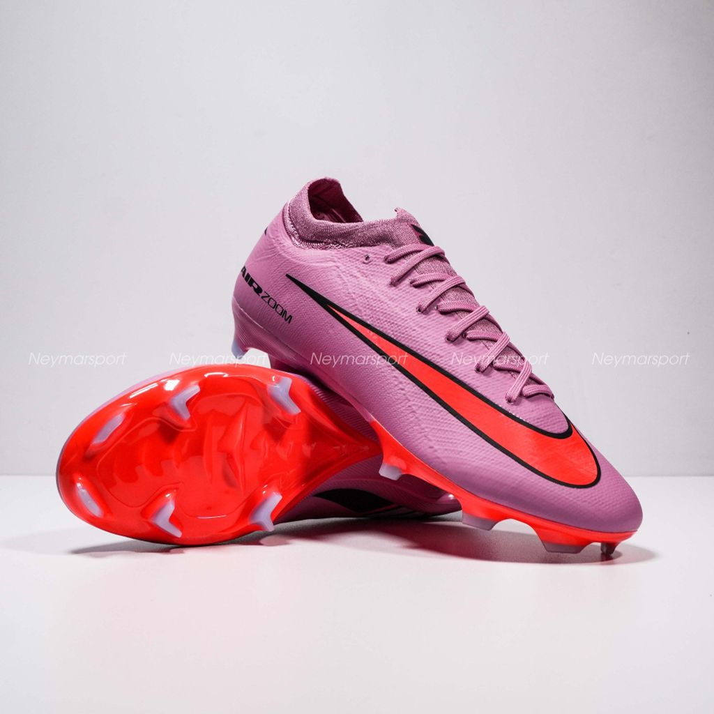 Giày đá bóng cỏ tự nhiên Nike Air Zoom Mercurial Vapor 16 Pro FG Scary Good - Magic Flamingo/Black/Total Crimson FQ8685-600